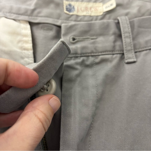 J. Crew Factory Gray 33X30 Men's Casual Chino Pant 100% Cotton Preppy - Picture 5 of 10